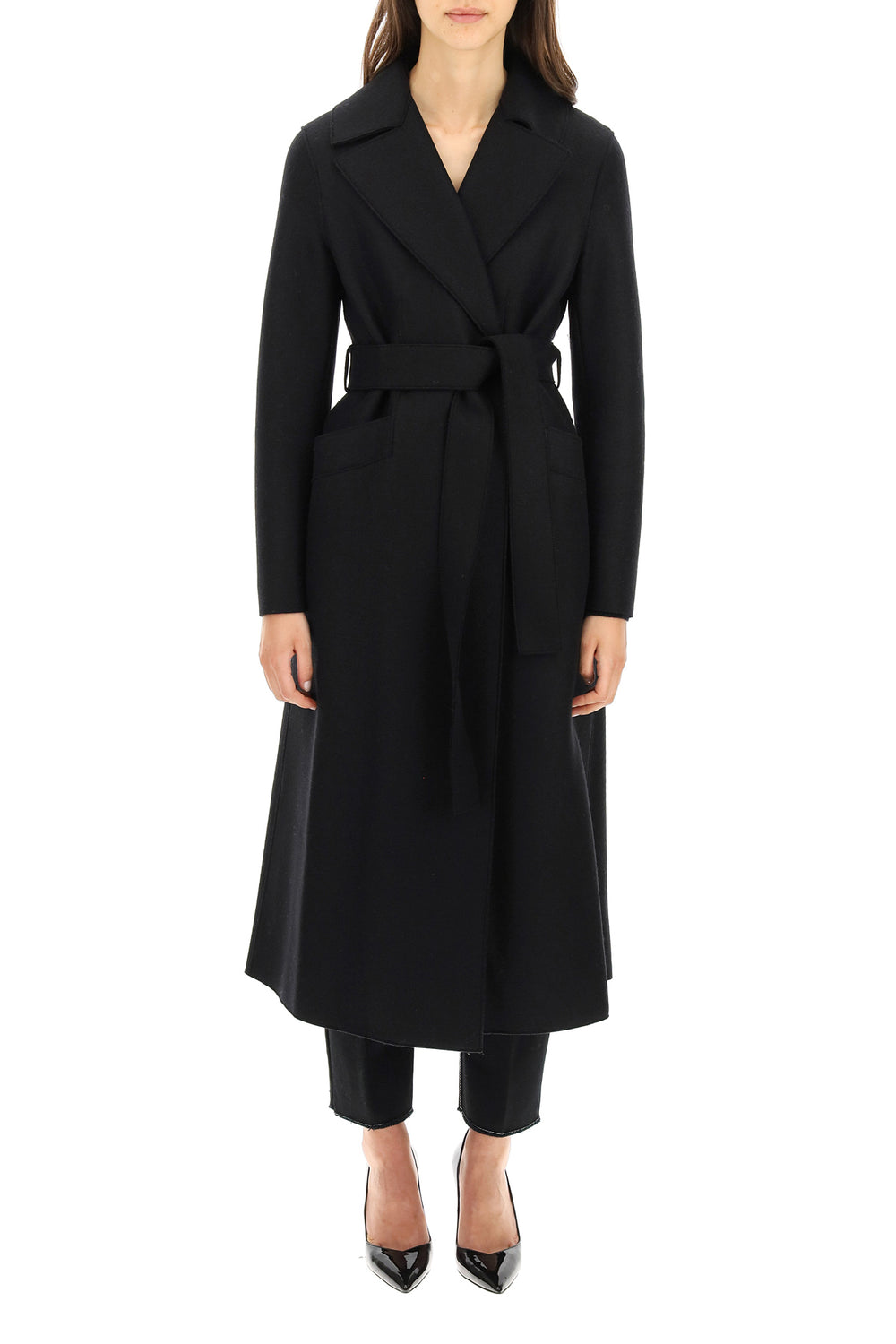 long coat in pressed wool-1