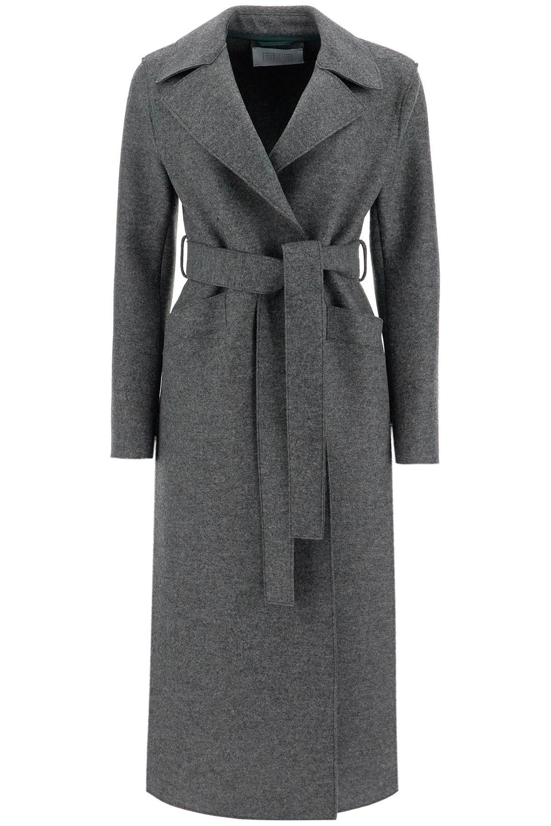 long coat in pressed wool-0