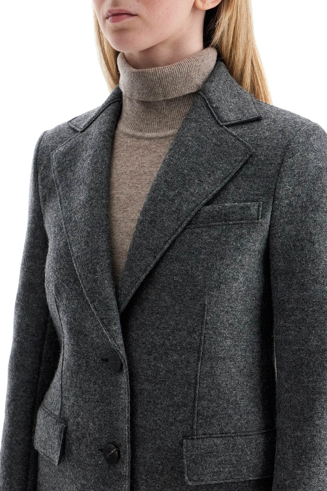 single-breasted coat in pressed wool-3