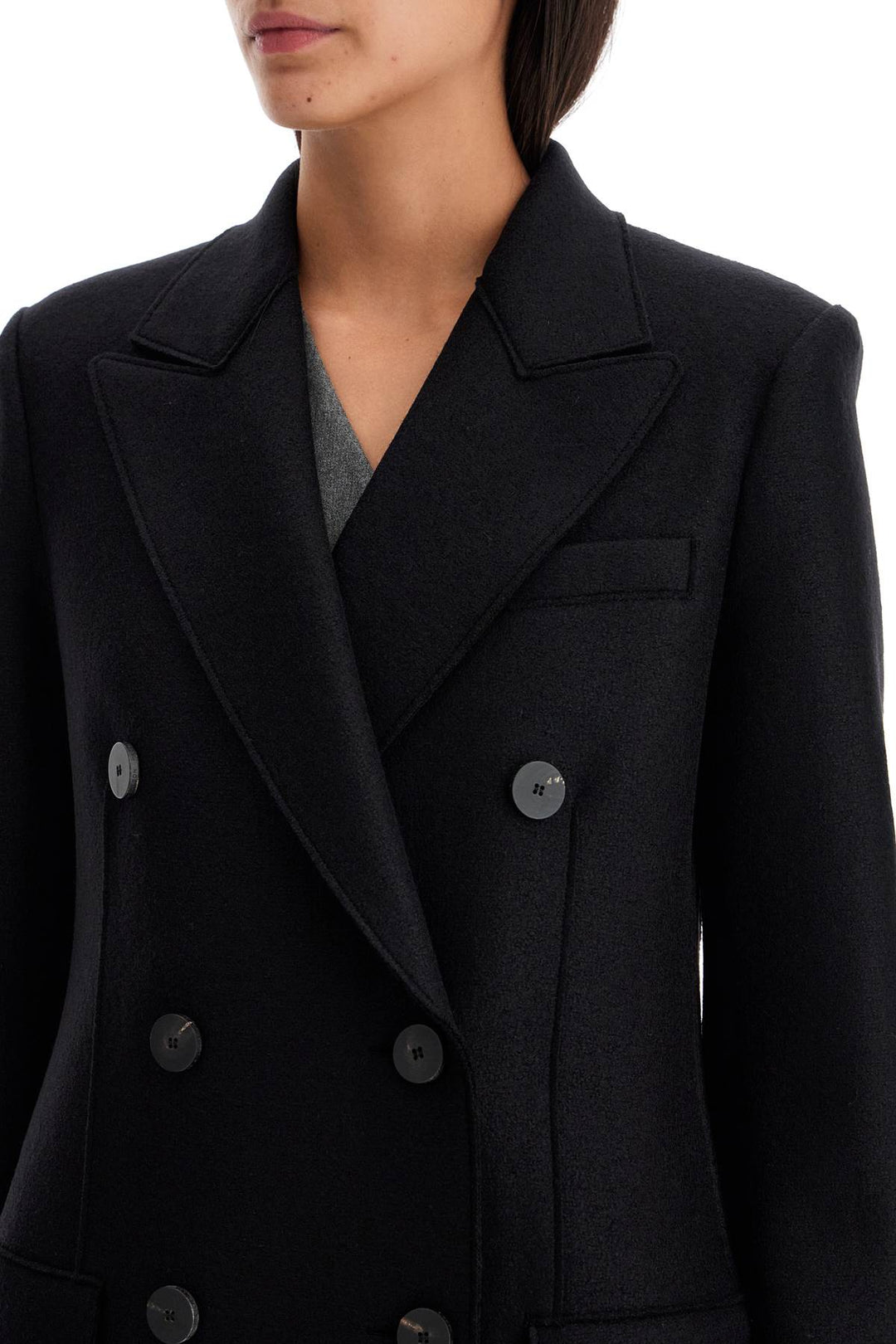 double-breasted pressed wool coat-3