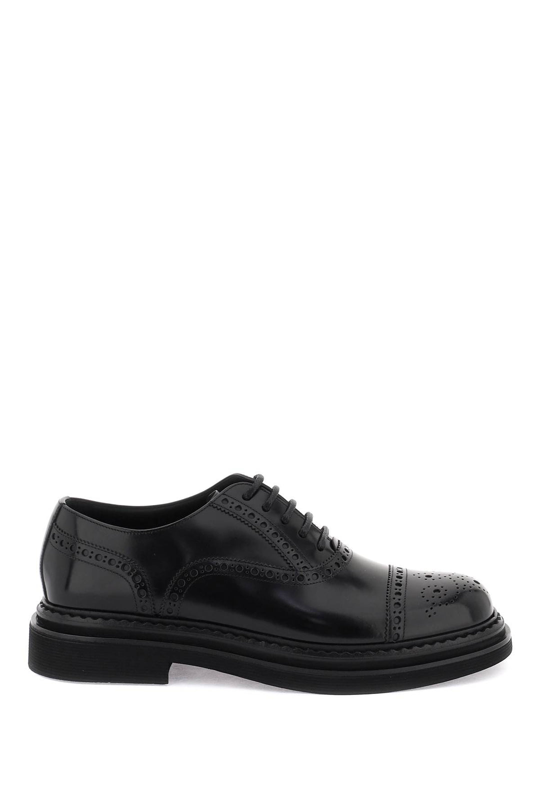 brushed leather oxford lace-ups-0