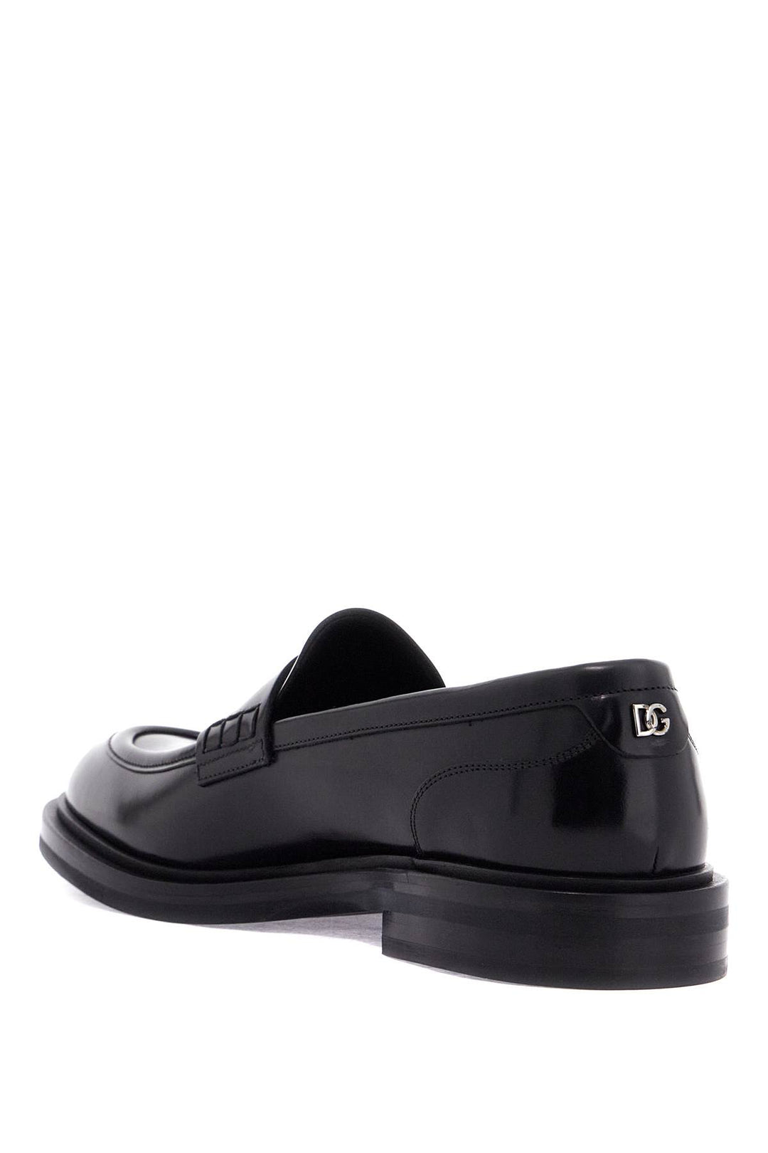 brushed leather loafers-2