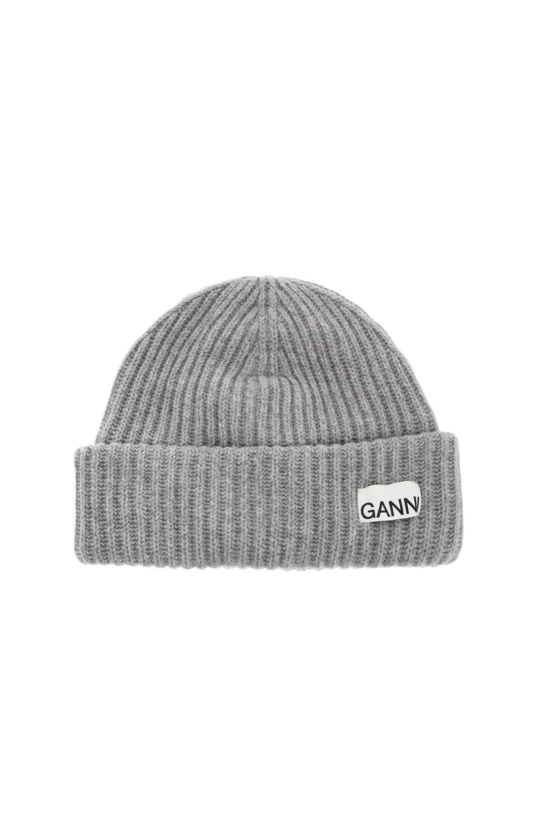 beanie hat with logo patch-0