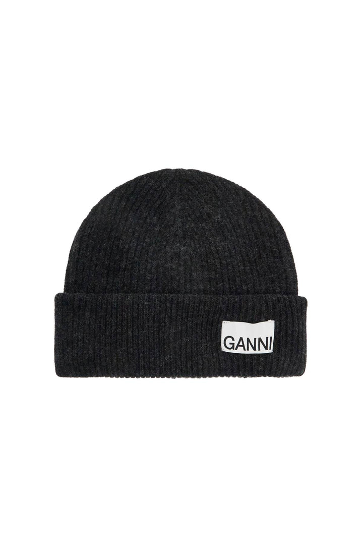 beanie hat with logo label-0