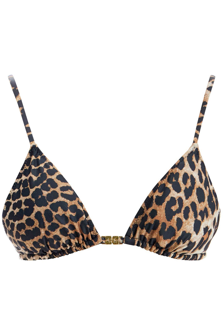 "leopard print bikini top-0