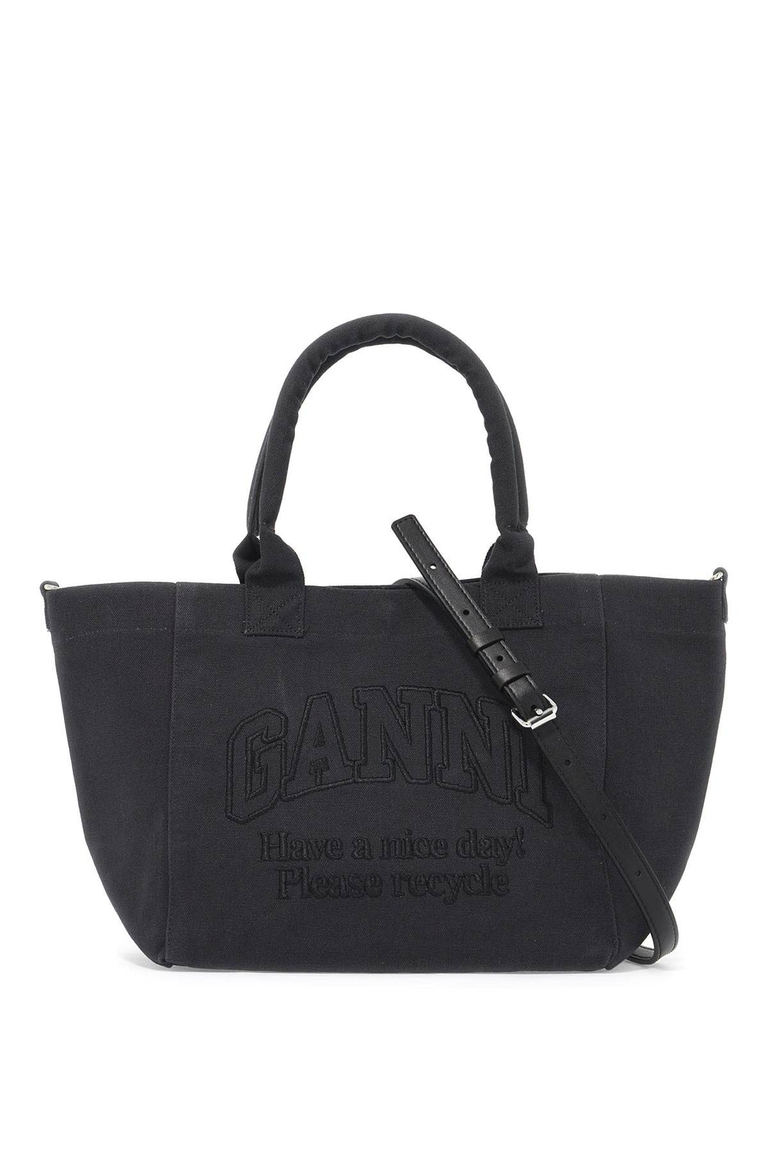 embroidered logo tote bag with-0