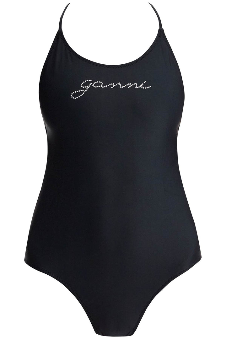 one-piece swimsuit with logo-0