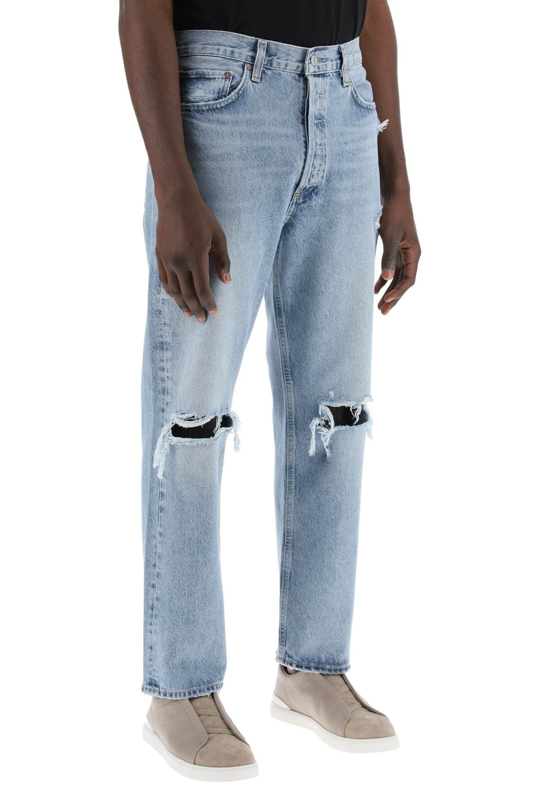 90's destroyed jeans with distressed details-1