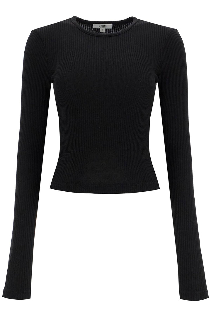 fitted long-sleeved top by-0