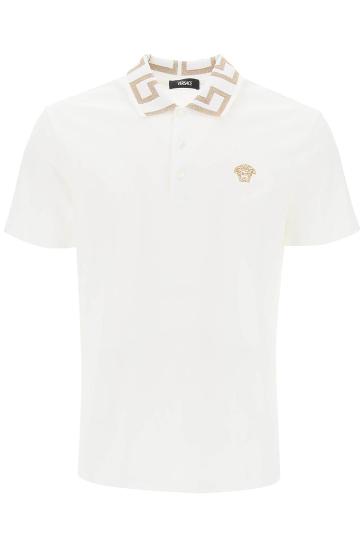 polo shirt with greca collar-0