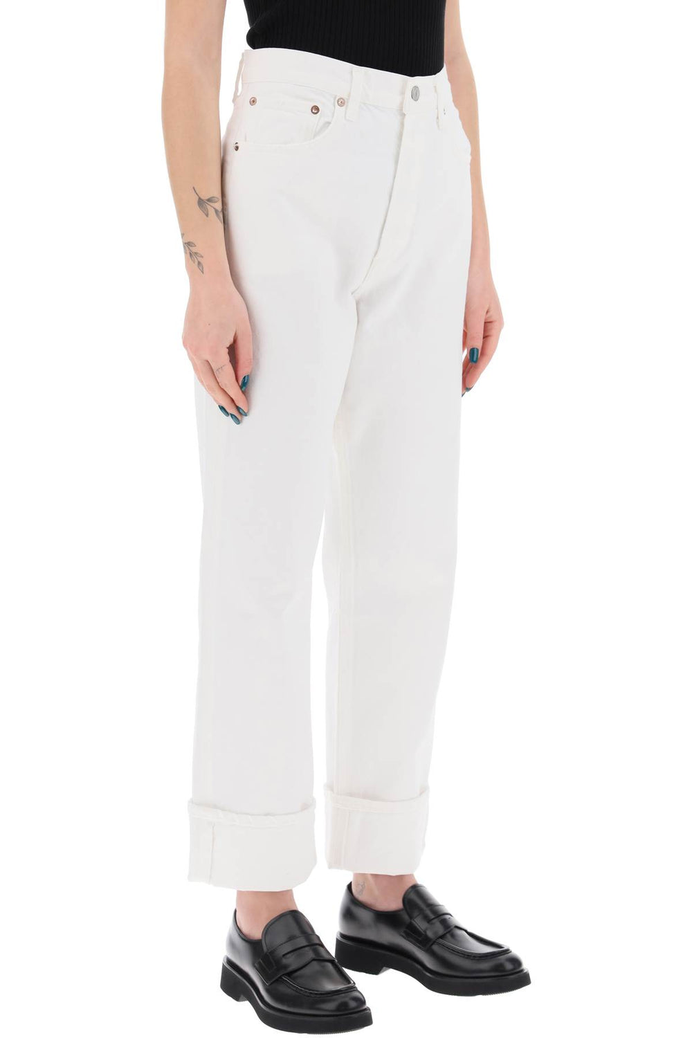 Agolde ca

straight leg jeans with low rise fran-1