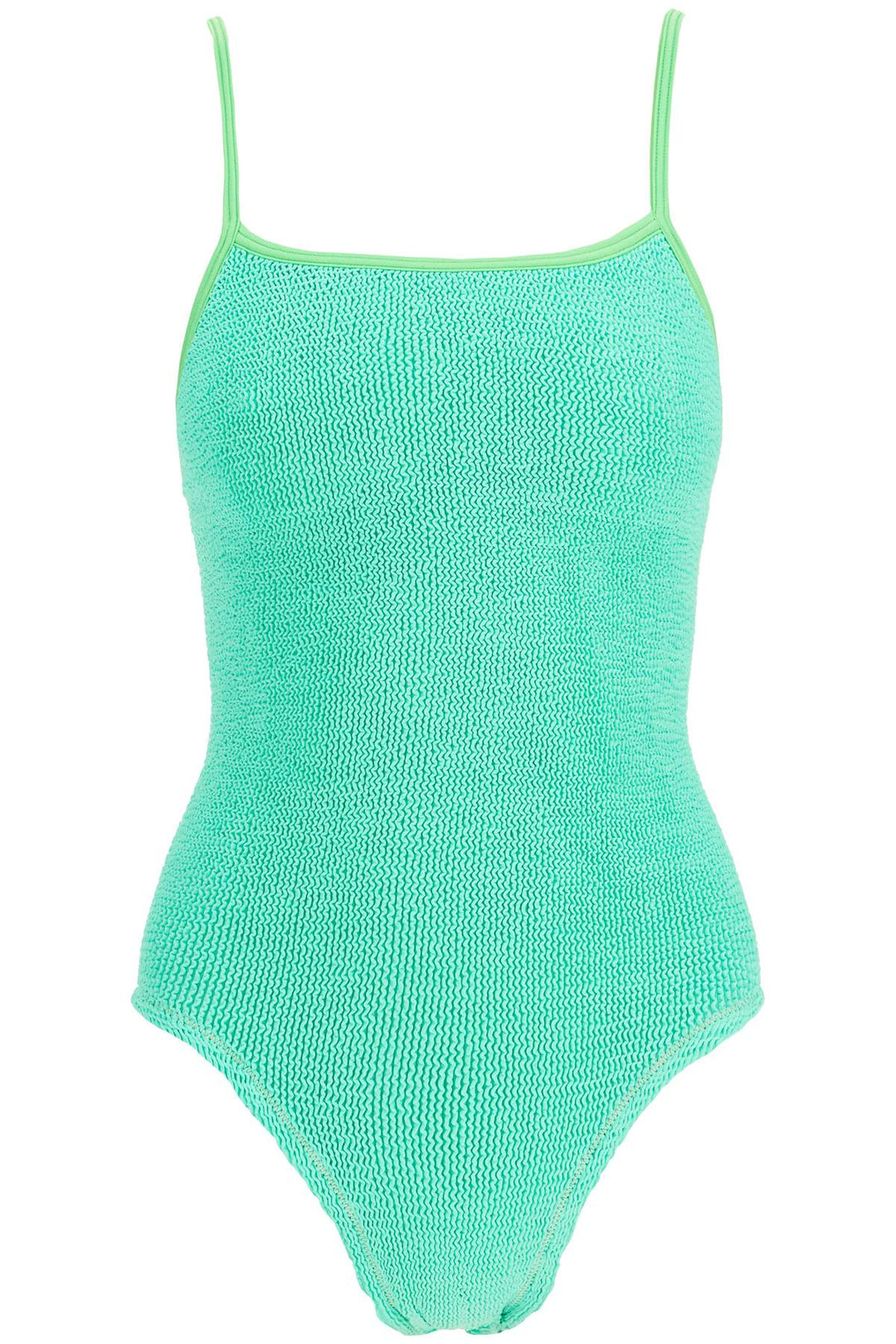 high-waisted neon green one-piece swimsuit with adjustable straps-0