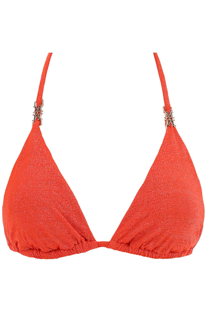 triangle bikini top in jersey and lurex fabric-0