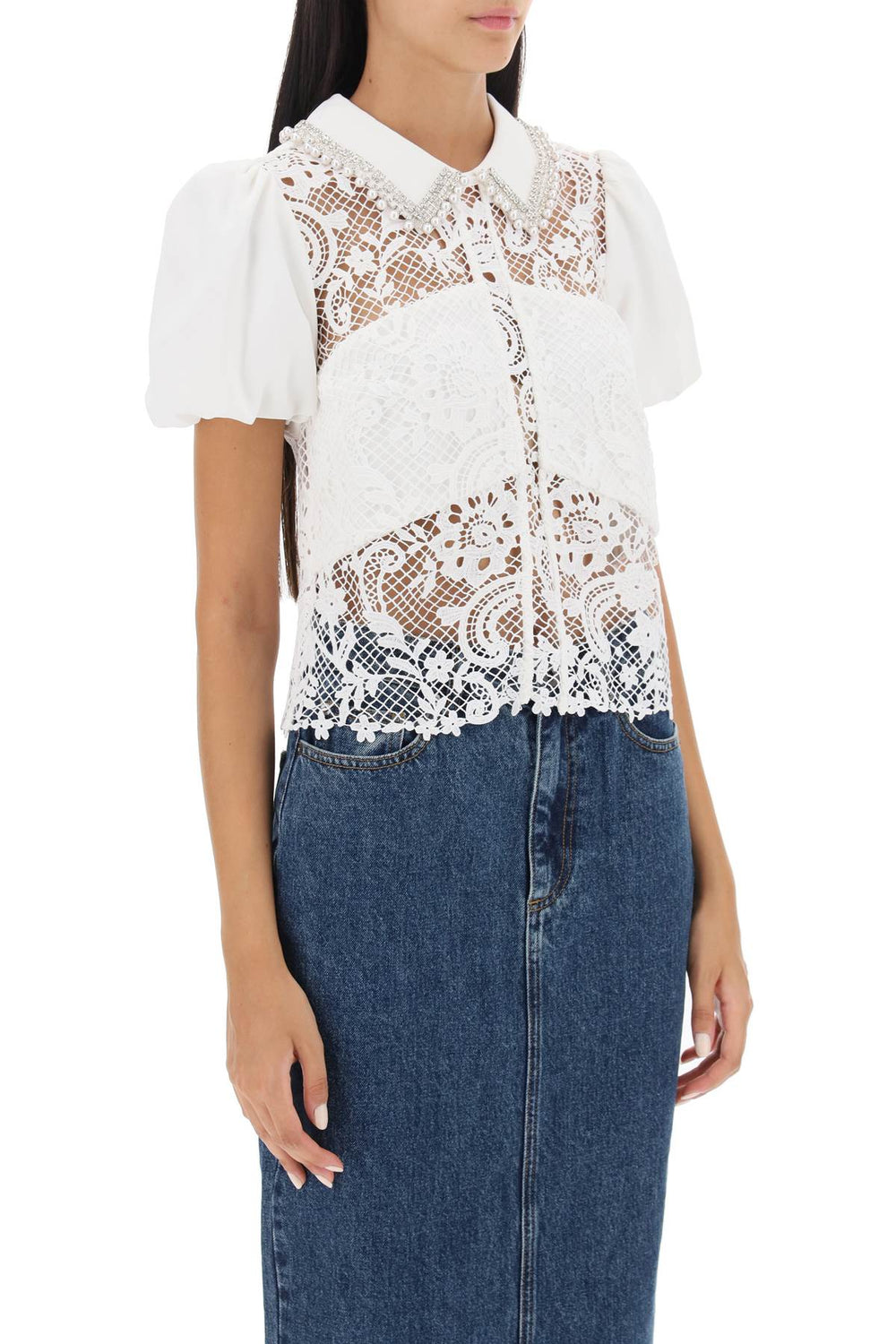 floral-lace top with appliques-1
