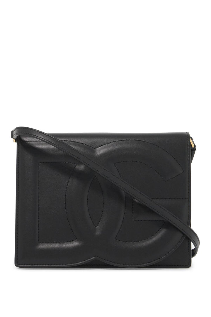 leather dg logo crossbody bag-0