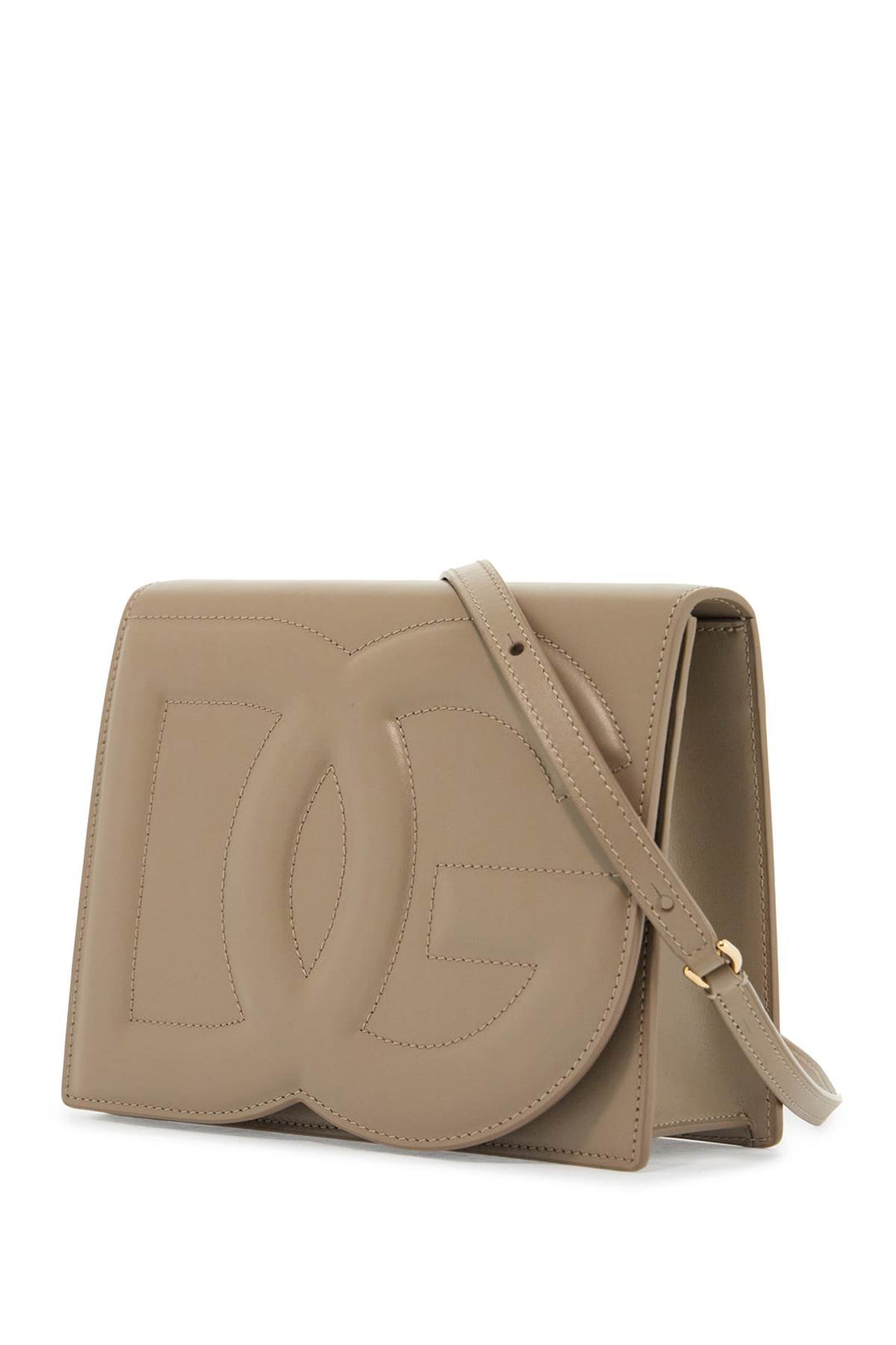 taupe calfskin crossbody bag with adjustable strap-2