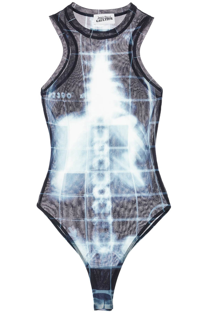 body in black polyamide with x-ray print-0