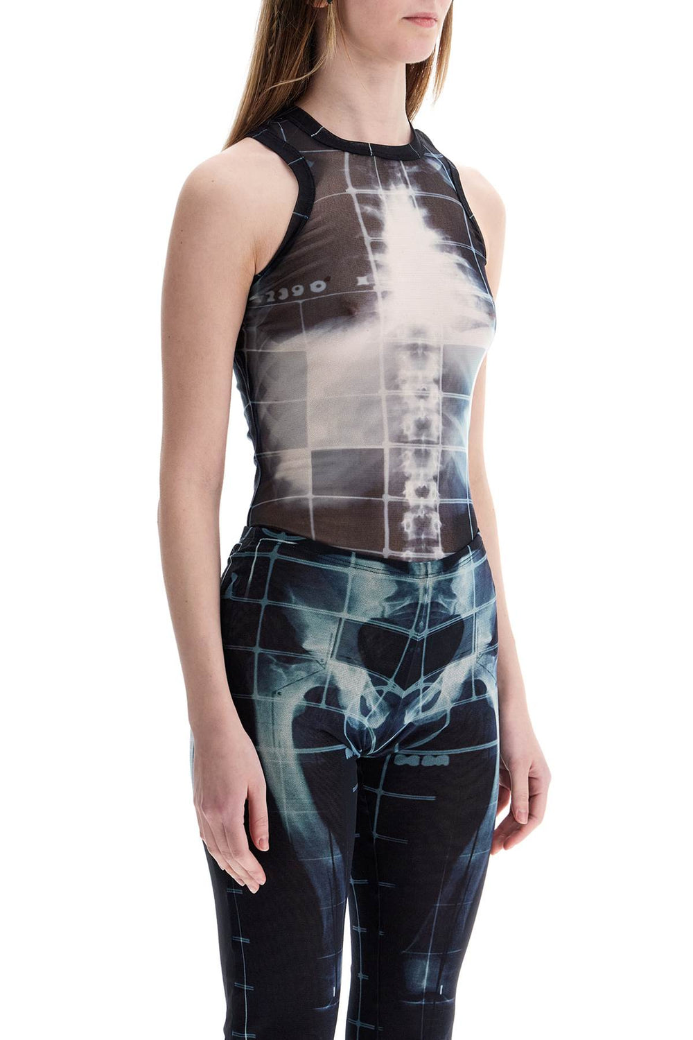 body in black polyamide with x-ray print-1