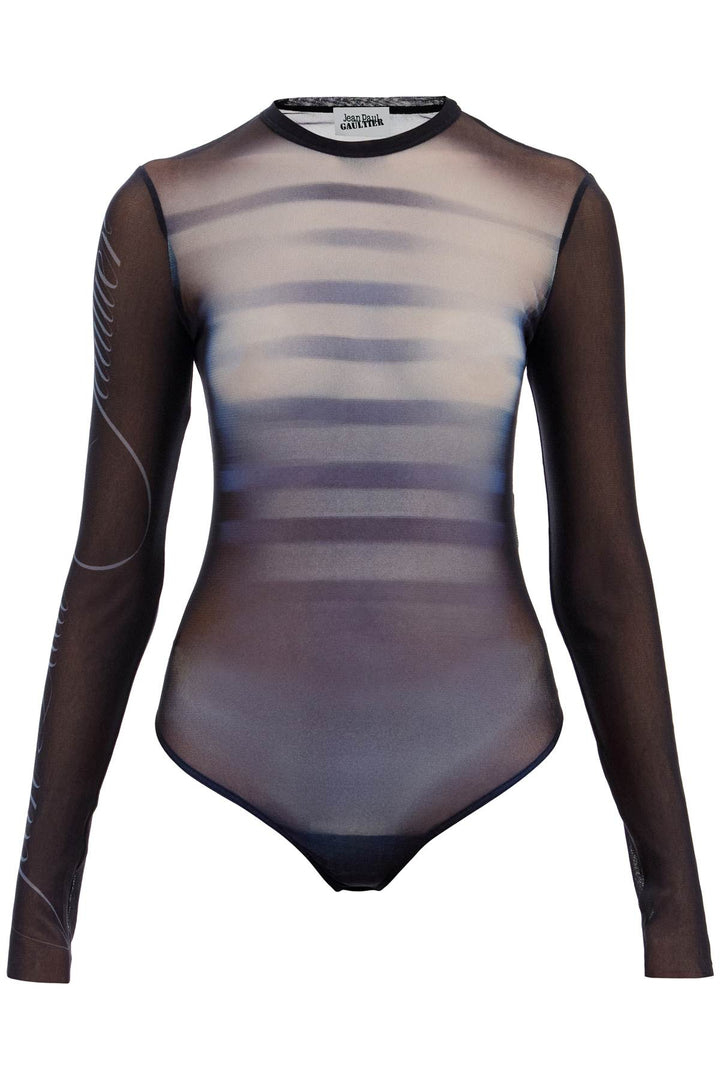 printed mesh body suit for-0