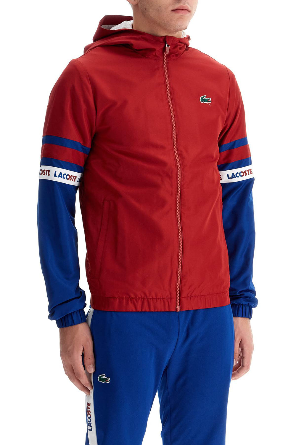 sporty jacket with contrasting sleeves-1