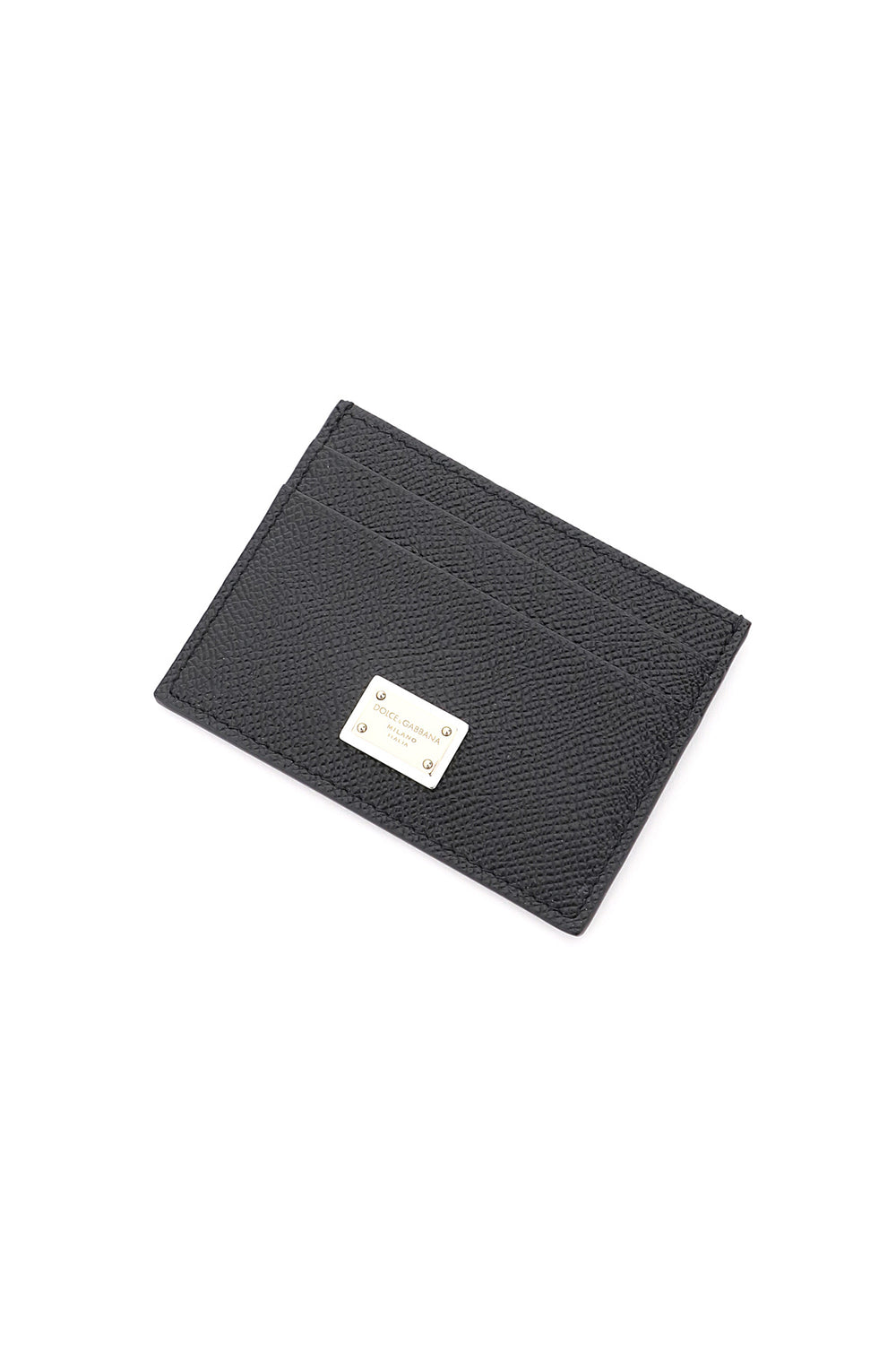 leather card holder with logo plaque-1
