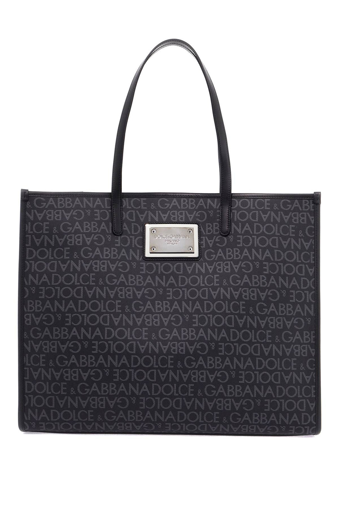 large jacquard-coated tote bag-0