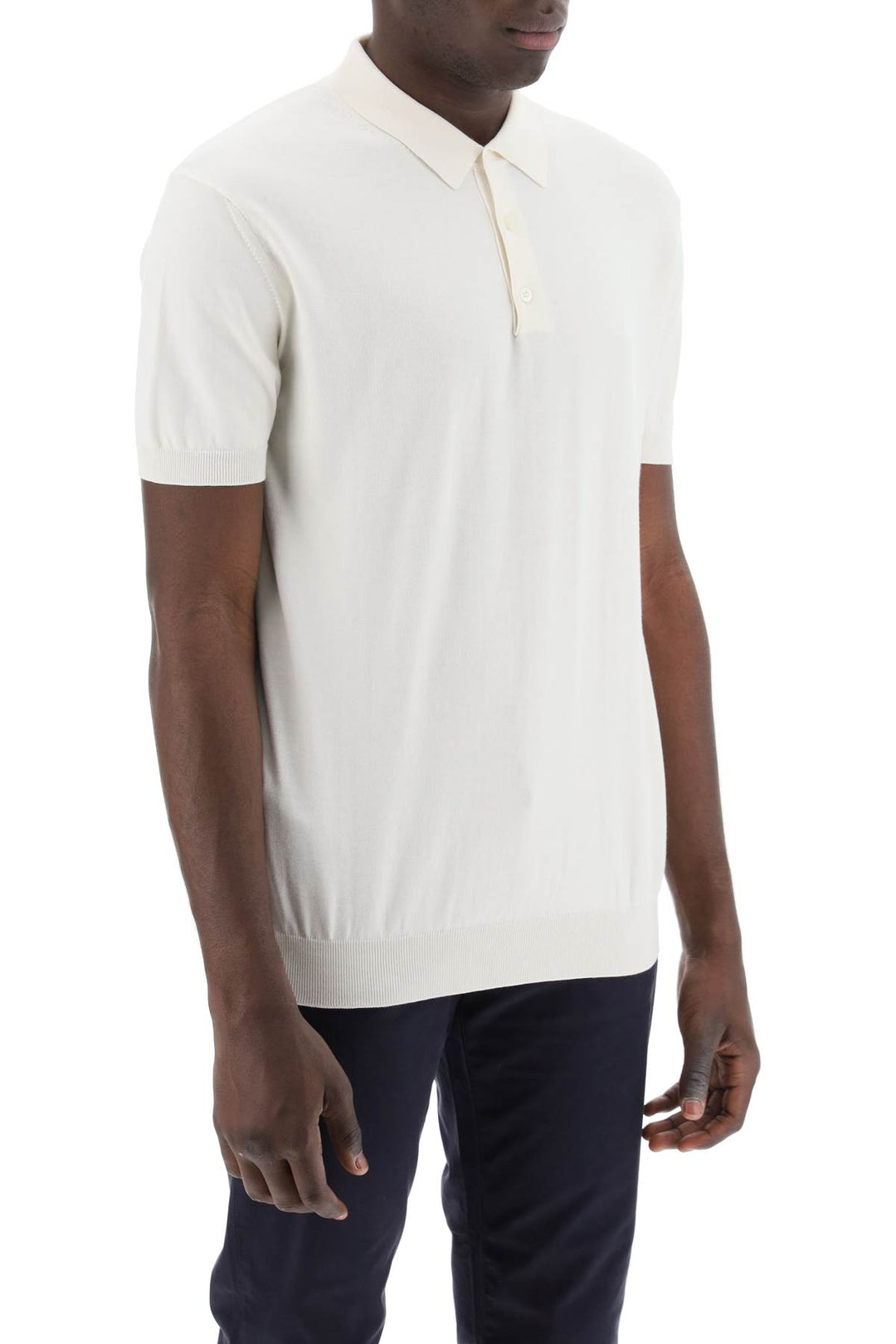 short-sleeved cotton polo shirt for-1