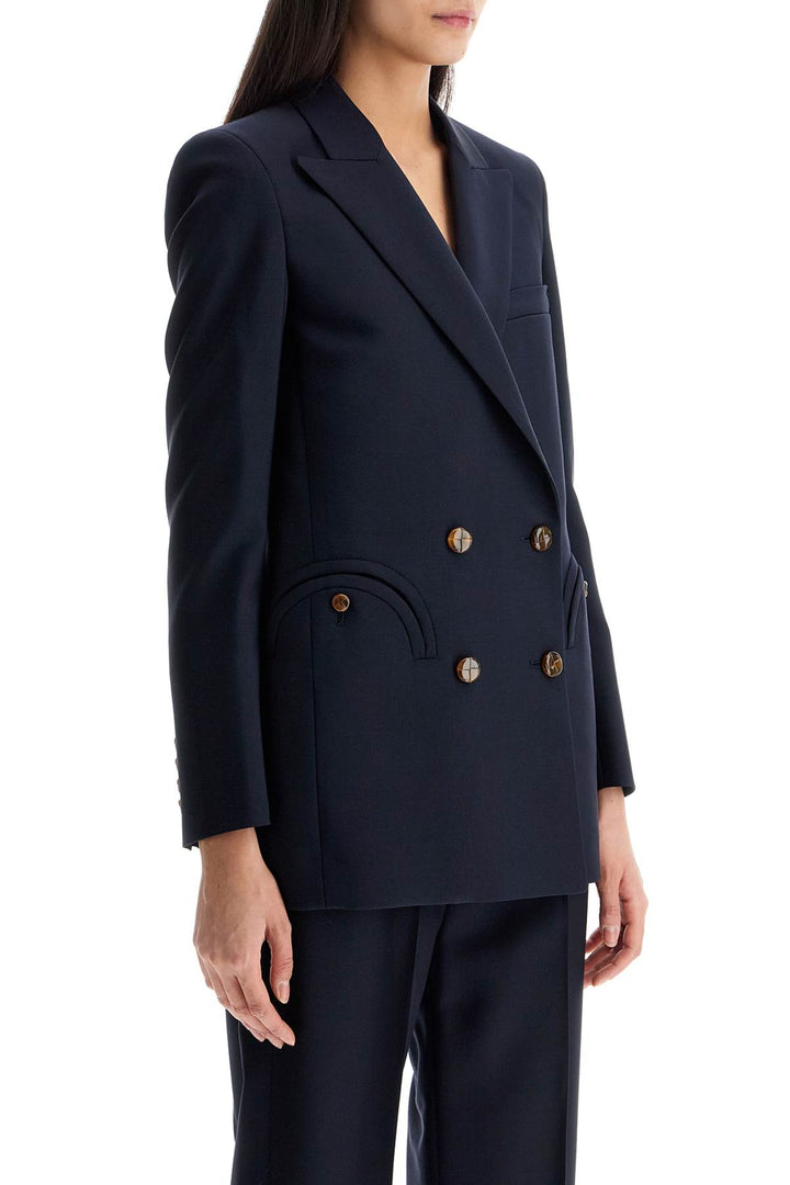 navy blue virgin wool single-breasted blazer-1