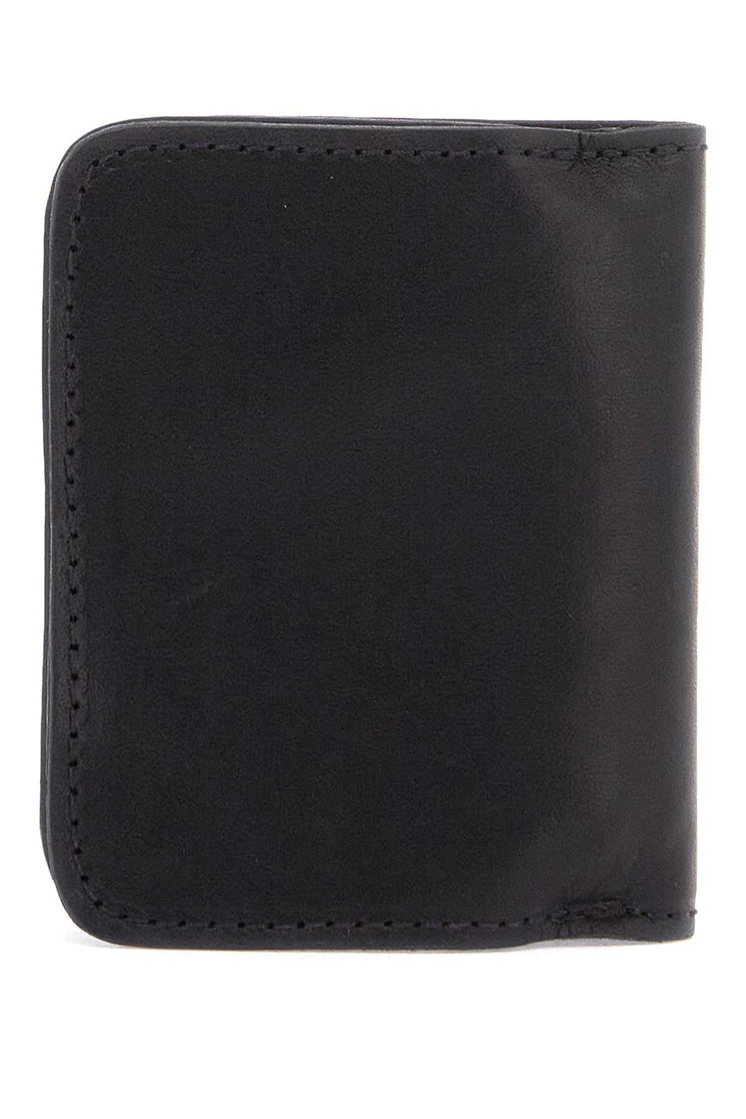 black kangaroo leather wallet for men with snap closure and compartments-2