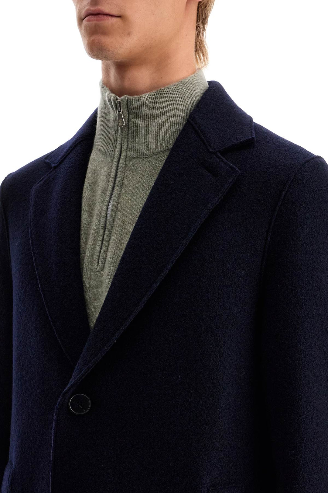 single-breasted wool coat in boiled-3