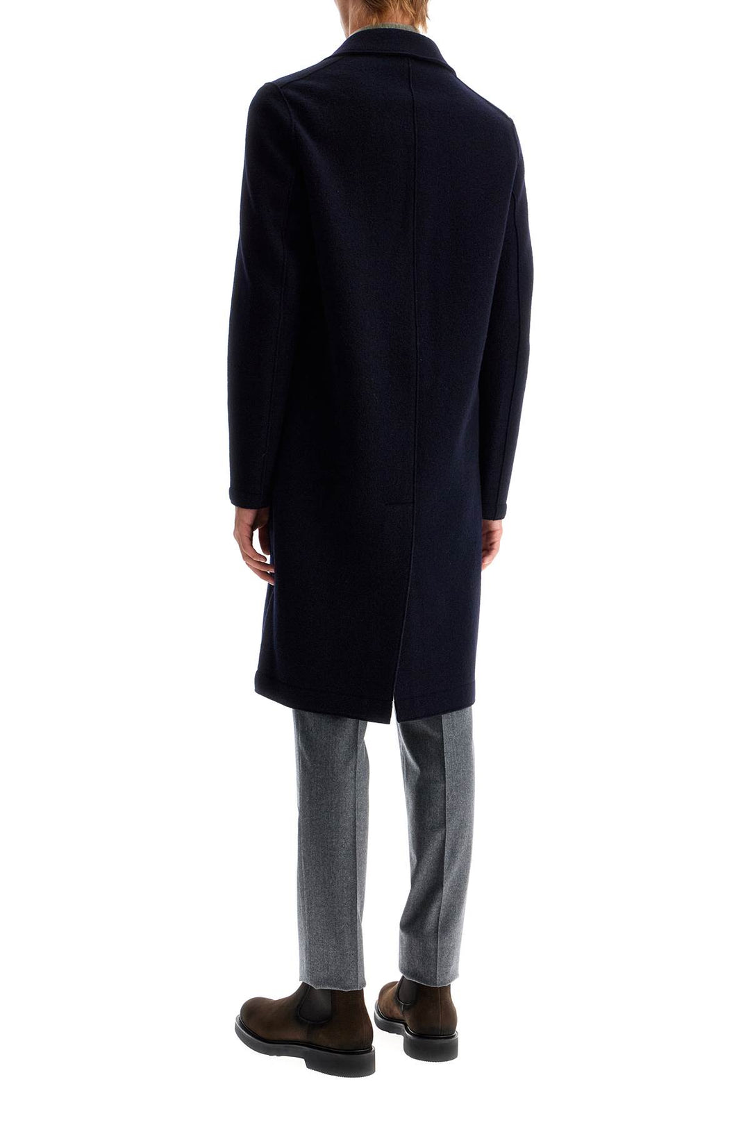 single-breasted wool coat in boiled-2