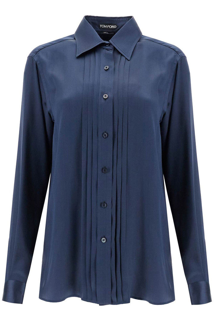 silk charmeuse blouse shirt-0