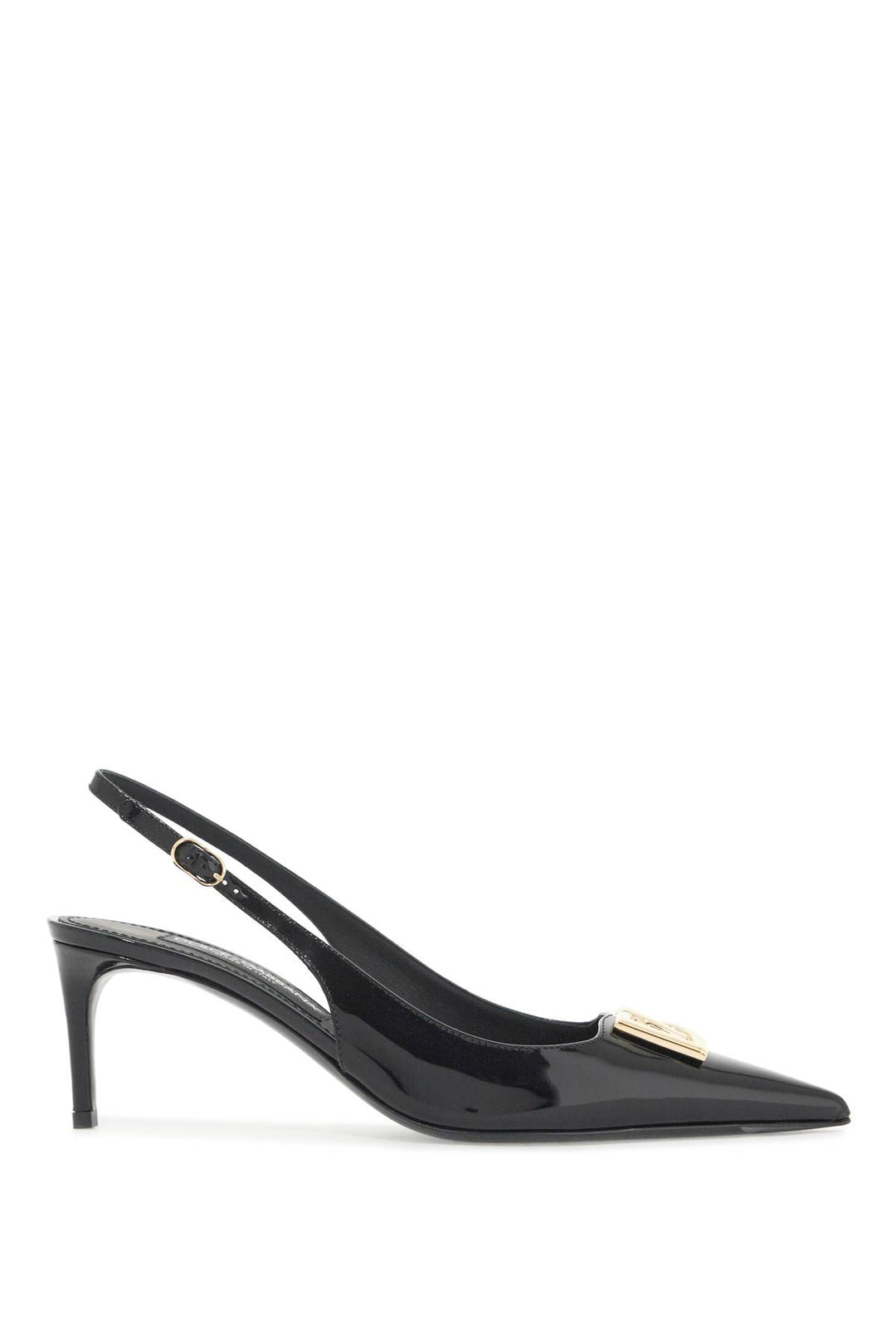 glossy leather slingback dé-0