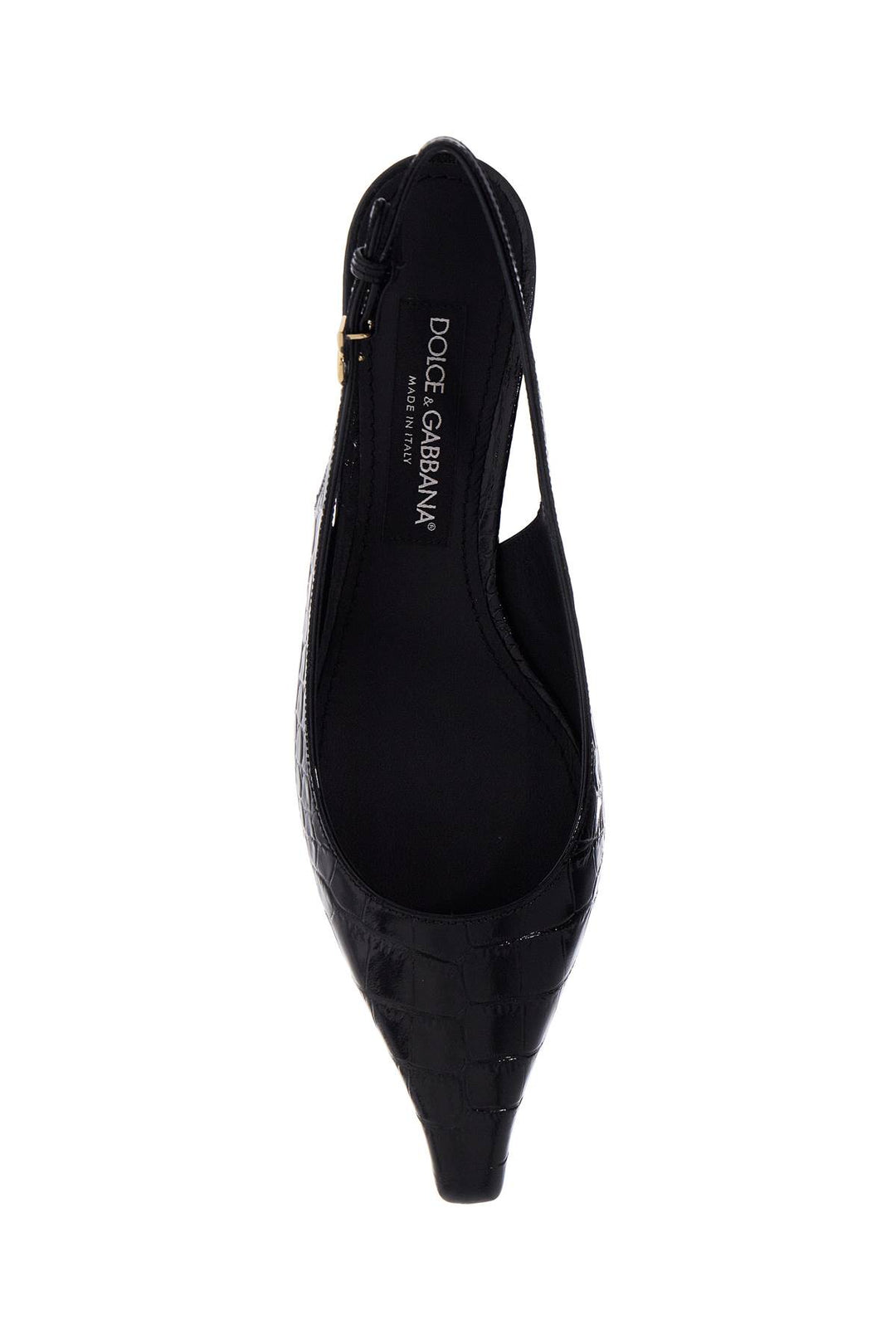 cocco print leather slingback décol-1