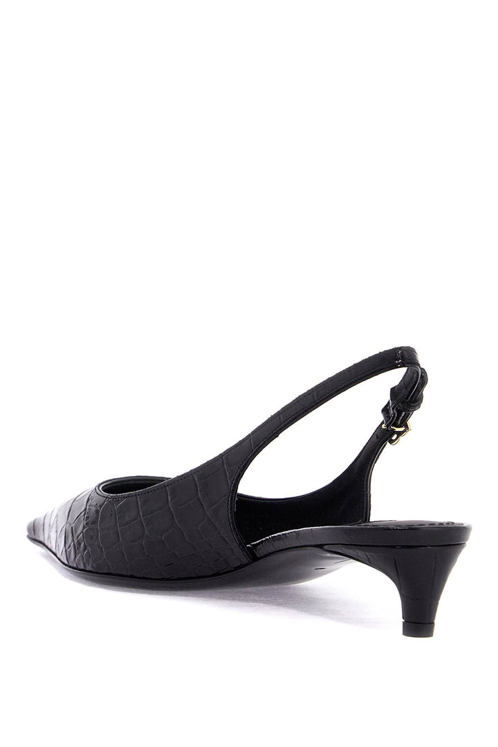 cocco print leather slingback décol-2