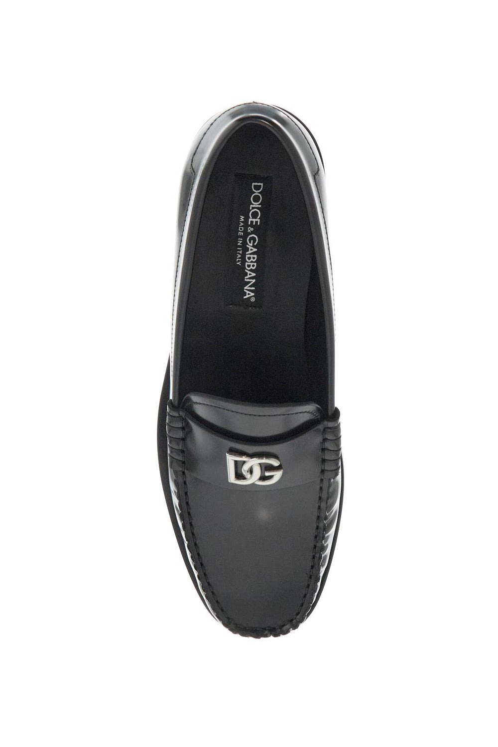 brushed leather loafers-1