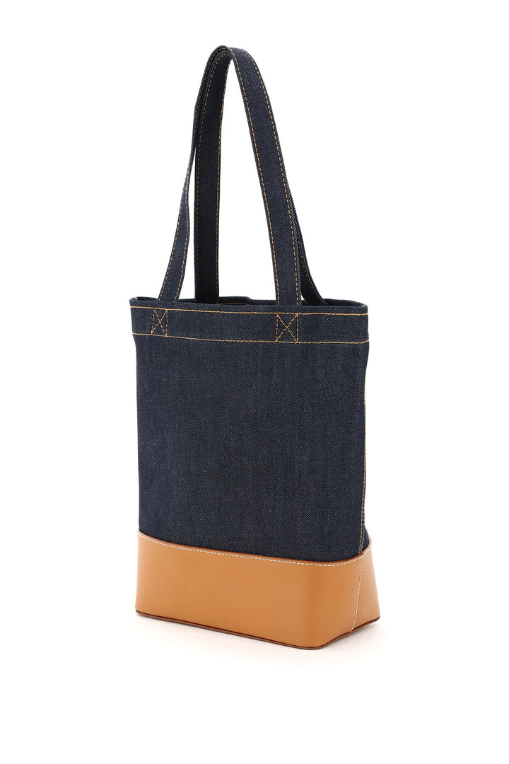 axel small denim tote bag-1