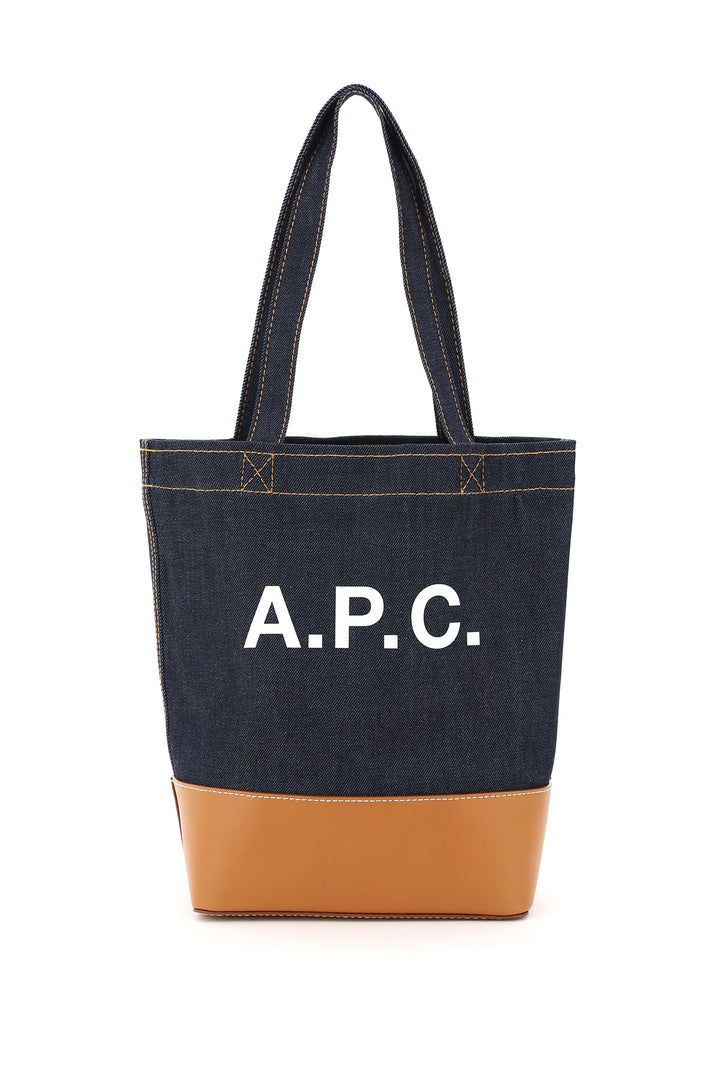 axel small denim tote bag-0