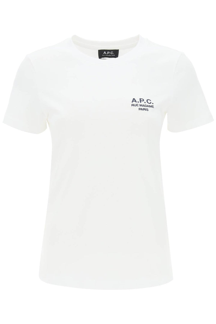 denise t-shirt with logo embroidery-0