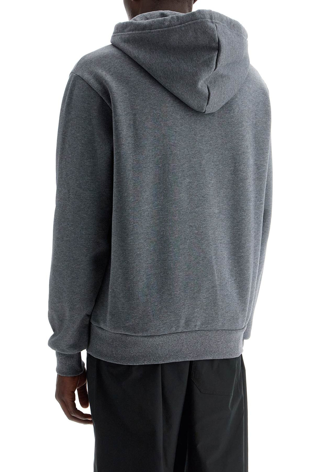 hooded sweatshirt with flocked-2