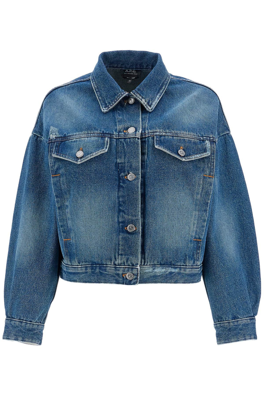 "boxy denim jacket in c-0