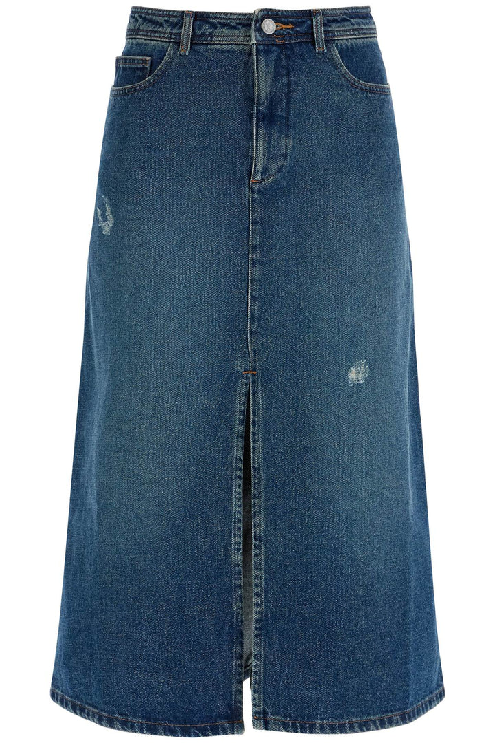 "georgia denim midi skirt in-0