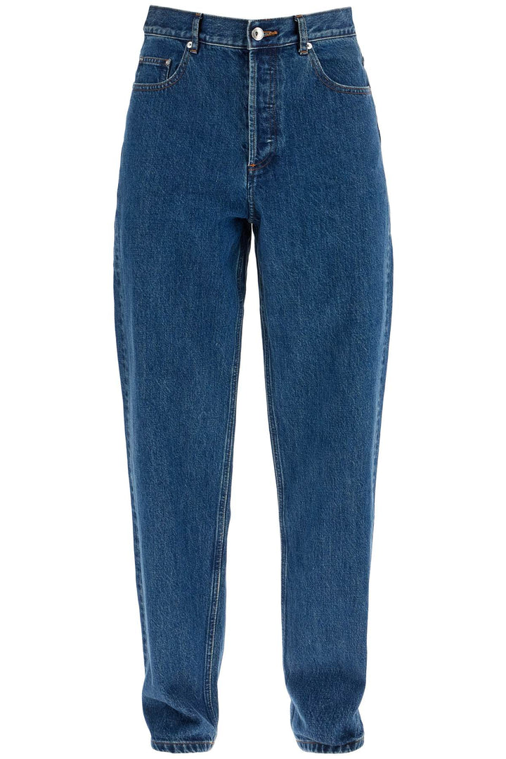 organic cotton indigo blue wide leg jeans-0