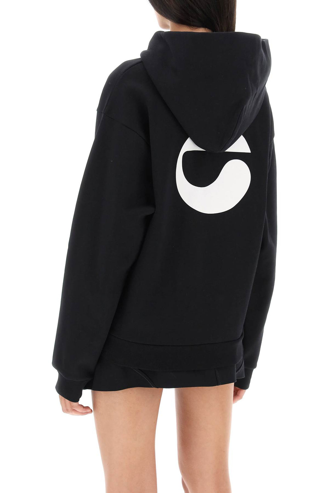 logo print hoodie-2