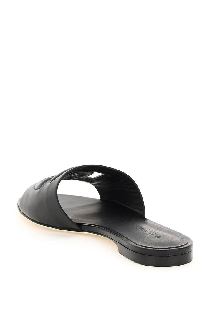 leather slides with cut-out logo-2