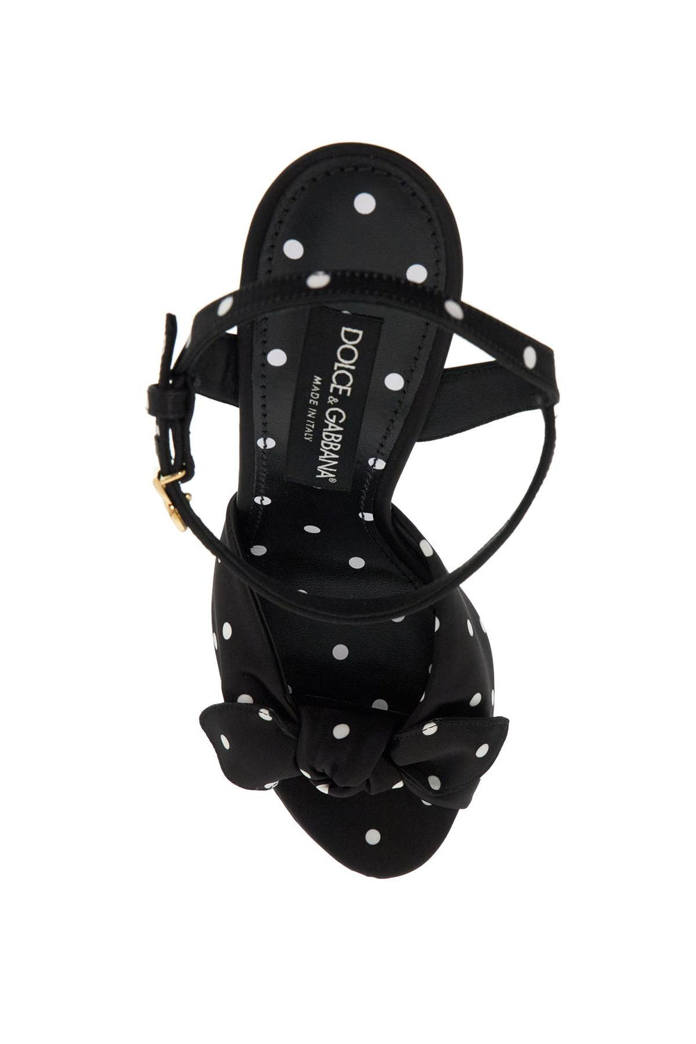 "keira polka dot satin platform sandals-1