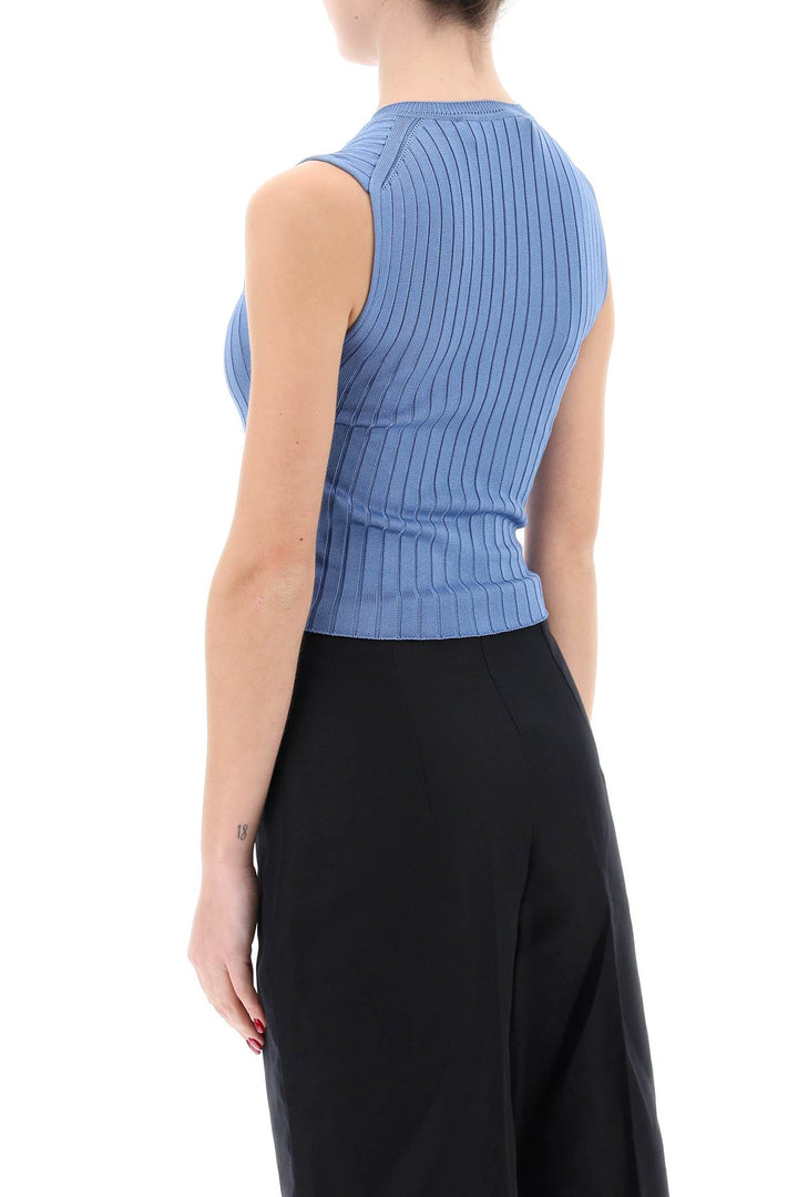 sleeveless ribbed knit top-2