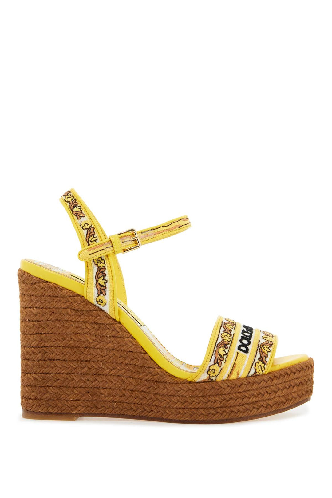 maiolica embroidered wedge sandals-0