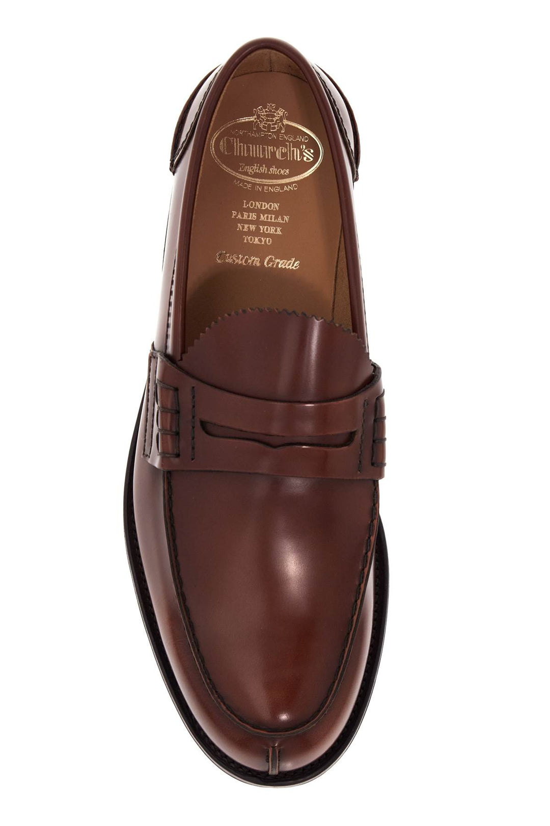 pembrey glossy leather loafers-1