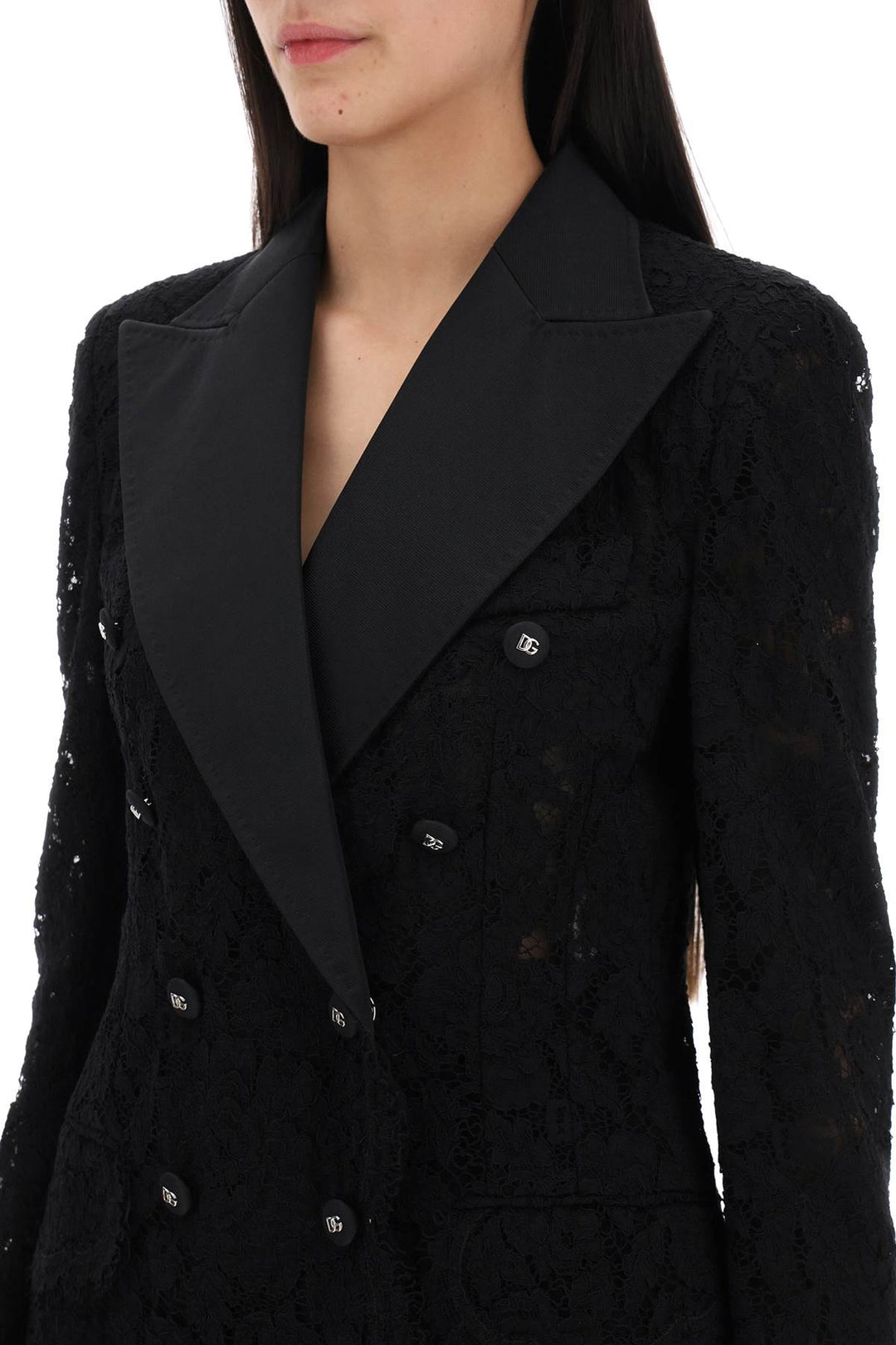 turlington double-breasted lace blazer-3